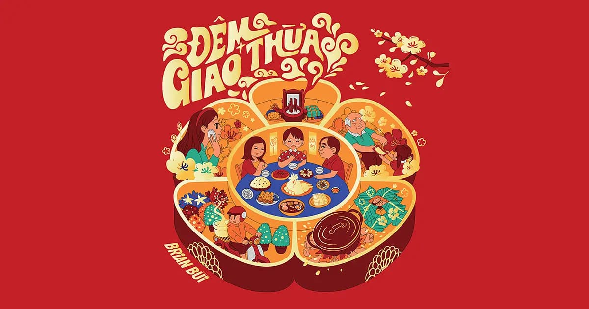 Neue Tết-Musik von Brian Bùi mit Đàn Tranh