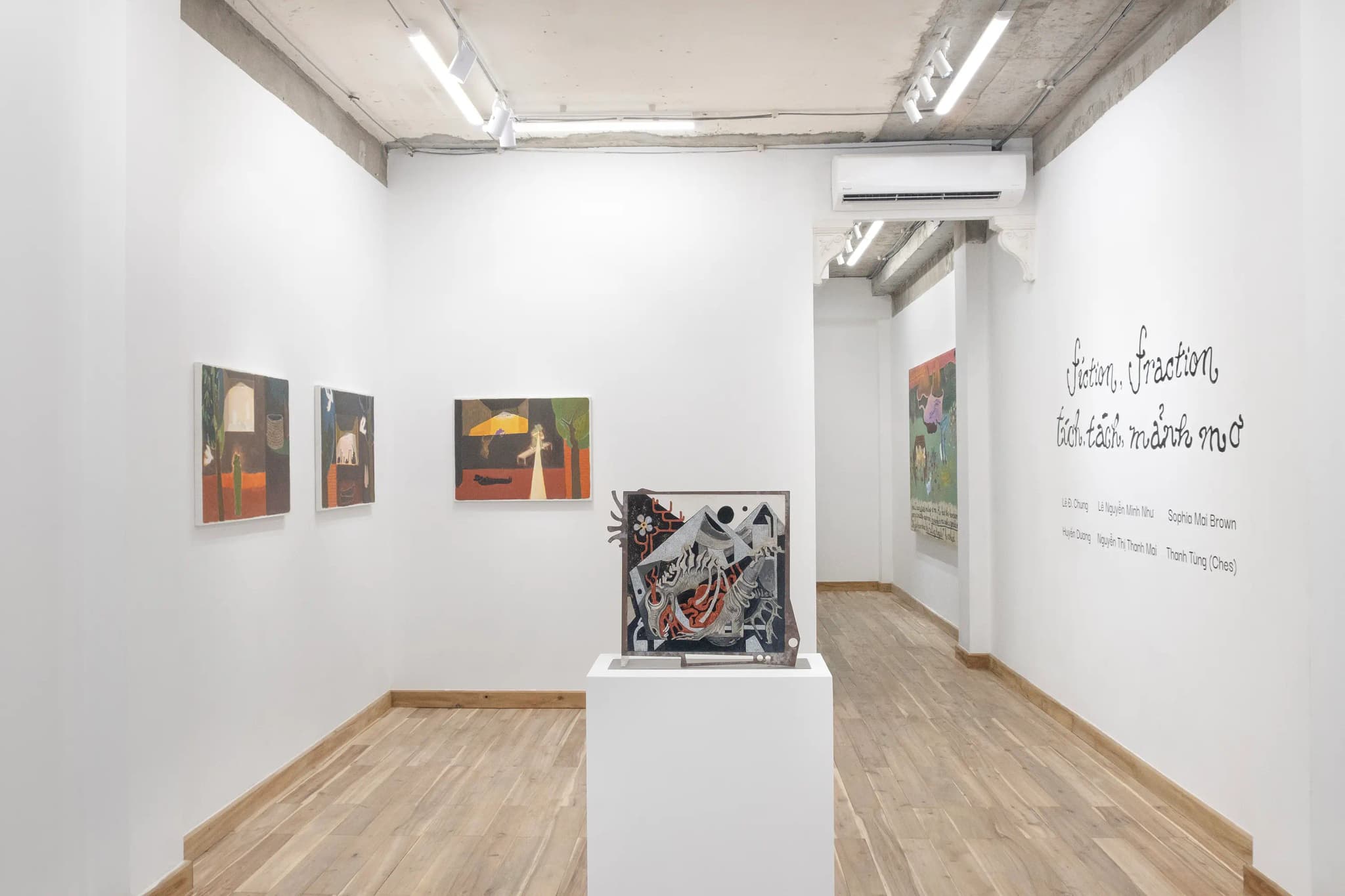 Kunst-Ausstellung mit 6 jungen Künstlern in Saigon